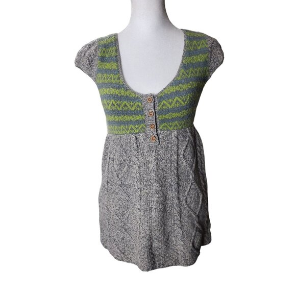 Free People Nordic-Inspired Knit Tunic Size XS - Picture 1 of 10